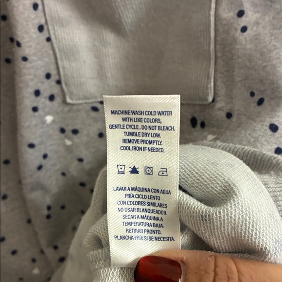 Splendid Gray heart Patterned Pajama Set Sz L - Picture 8 of 16